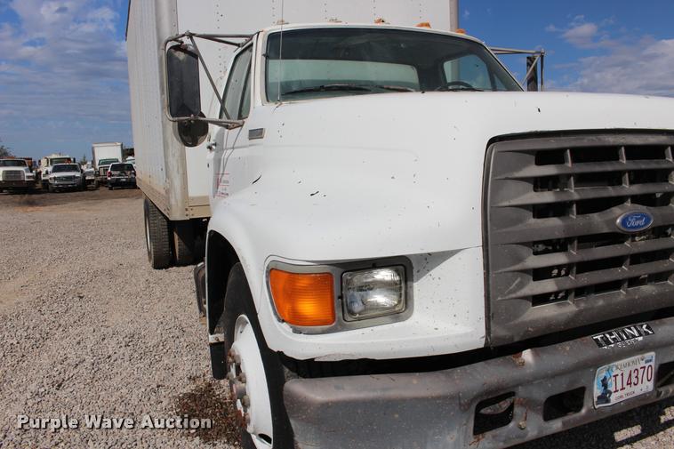 image for item DB0024 1996 Ford F800 box truck