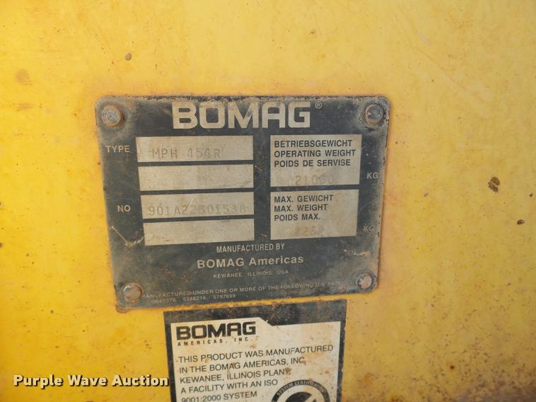 image for item DB0035 2005 Bomag MPH454R reclaimer