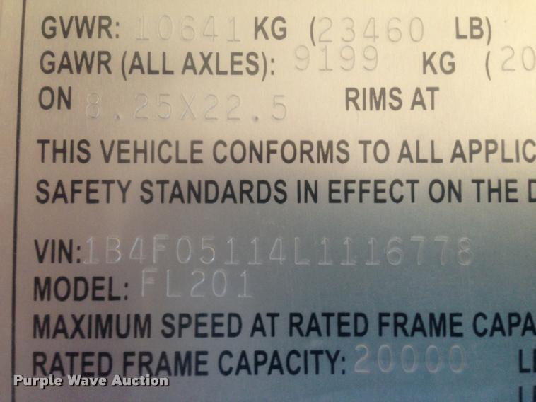 image for item DB0056 1990 Load King 503/4DF lowboy equipment trailer
