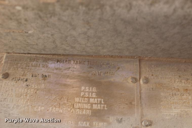 image for item DB0062 1987 Polar tank trailer