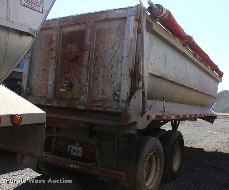 image for item DB0065 2003 Hilbilt barrel end dump trailer