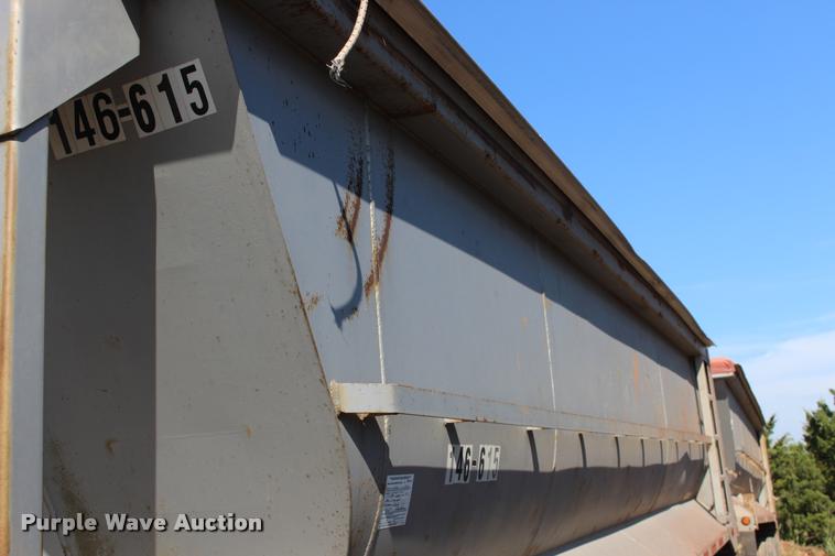 image for item DB0065 2003 Hilbilt barrel end dump trailer