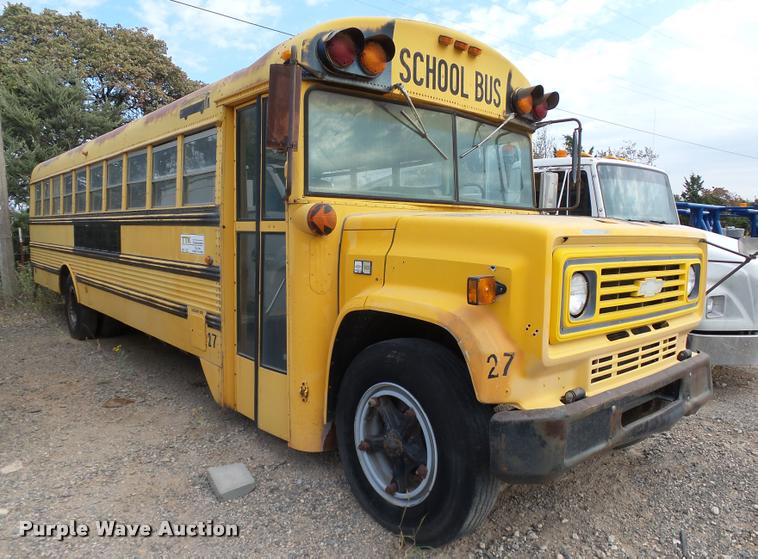 image for item DB0071 1985 Chevrolet 60 school bus