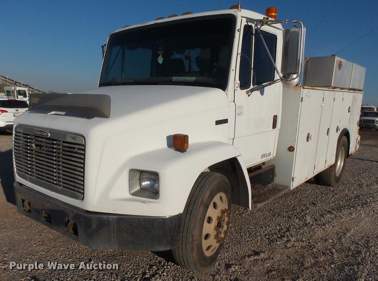 image for item DB0073 2001 Freightliner FL60 service truck with crane
