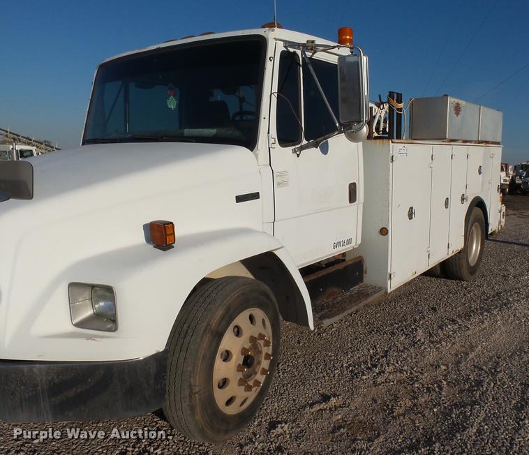 image for item DB0073 2001 Freightliner FL60 service truck with crane