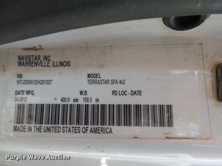 image for item DB0074 2013 International TerraStar service truck with crane