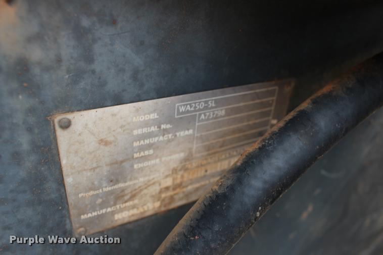 image for item DB0078 2006 Komatsu WA250-5L wheel loader