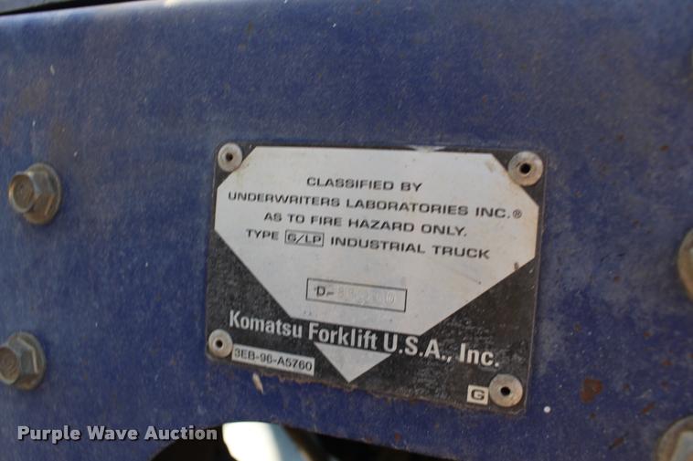 image for item DB0091 Komatsu FG40ZT-7 forklift