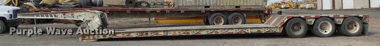 image for item DB0093 1993 Landoll 50T lowboy equipment trailer