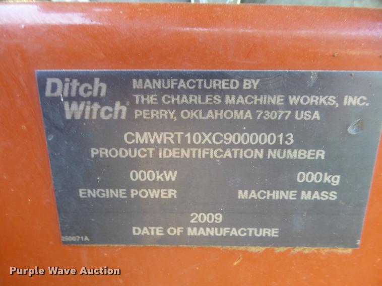 image for item BW9102 2009 Ditch Witch RT10 trencher