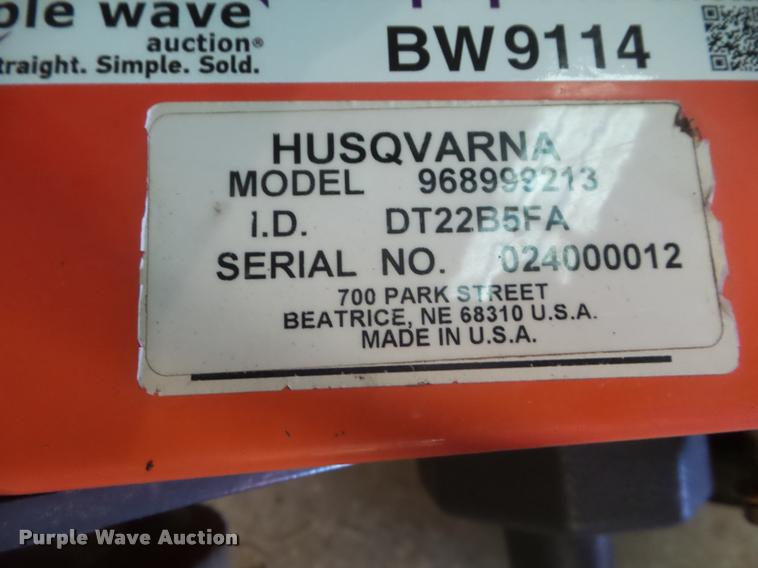 image for item BW9114 (2) Husqvarna DT22 power rakes