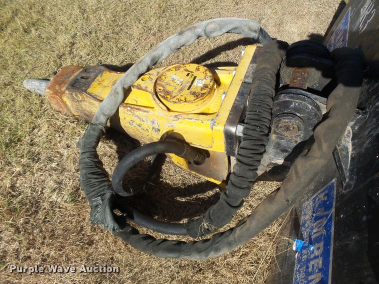 image for item BY9626 B&D Fabricators V1027 quick tach frame with Atlas Copco 220 concrete breaker