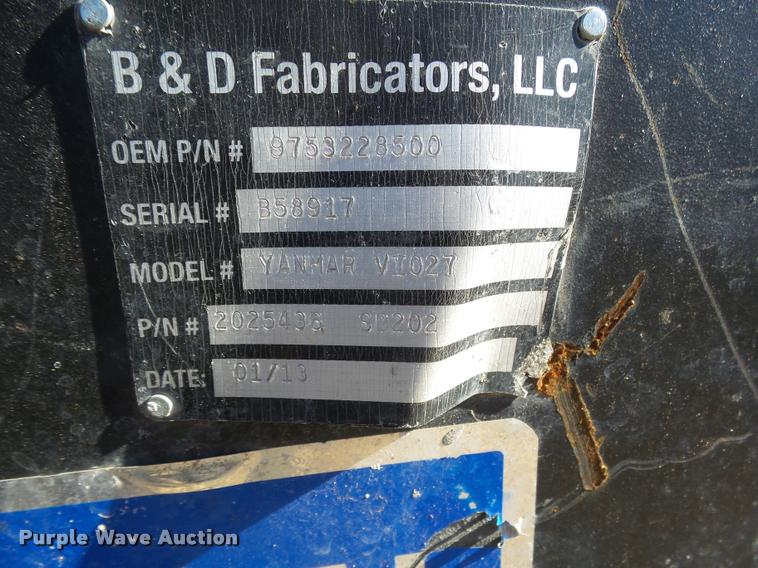 image for item BY9626 B&D Fabricators V1027 quick tach frame with Atlas Copco 220 concrete breaker