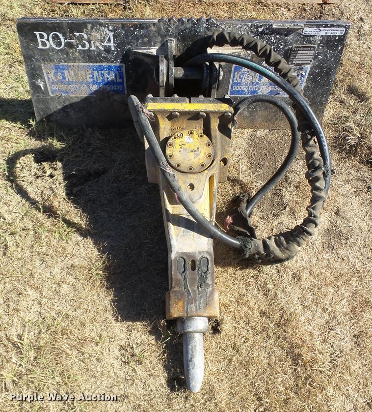 image for item BY9629 B&D Fabricators V1027 quick tach frame with Atlas Copco 220 concrete breaker