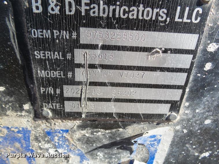 image for item BY9629 B&D Fabricators V1027 quick tach frame with Atlas Copco 220 concrete breaker