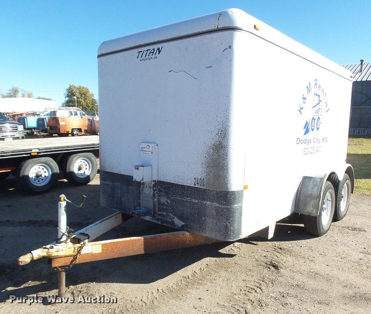 image for item DA4706 2002 Titan enclosed cargo trailer