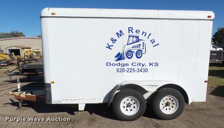 image for item DA4706 2002 Titan enclosed cargo trailer