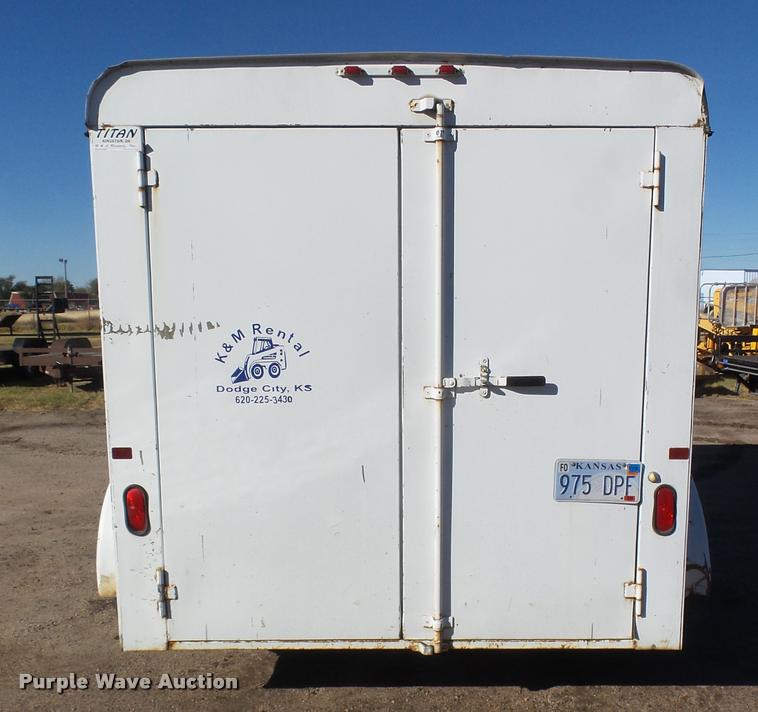 image for item DA4706 2002 Titan enclosed cargo trailer