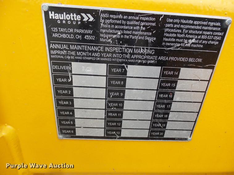 image for item DB1753 2013 Haulotte 5533A boom lift