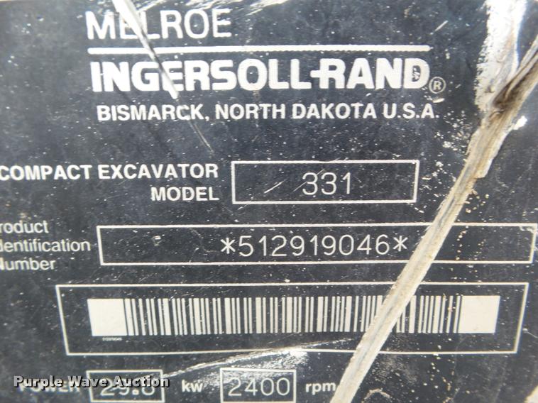 image for item DB3601 2000 Bobcat 331 compact excavator