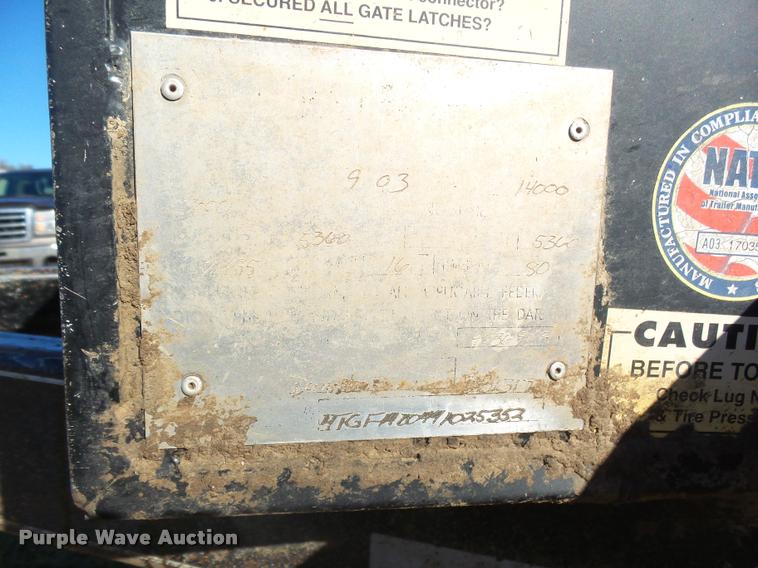 image for item DB3622 2004 Titan 14 dump trailer