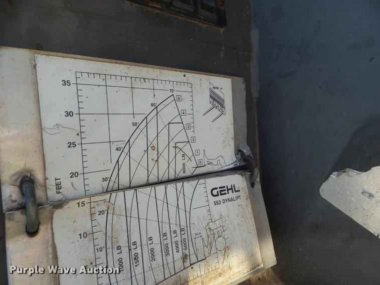 image for item DB3625 Gehl 553 telehandler