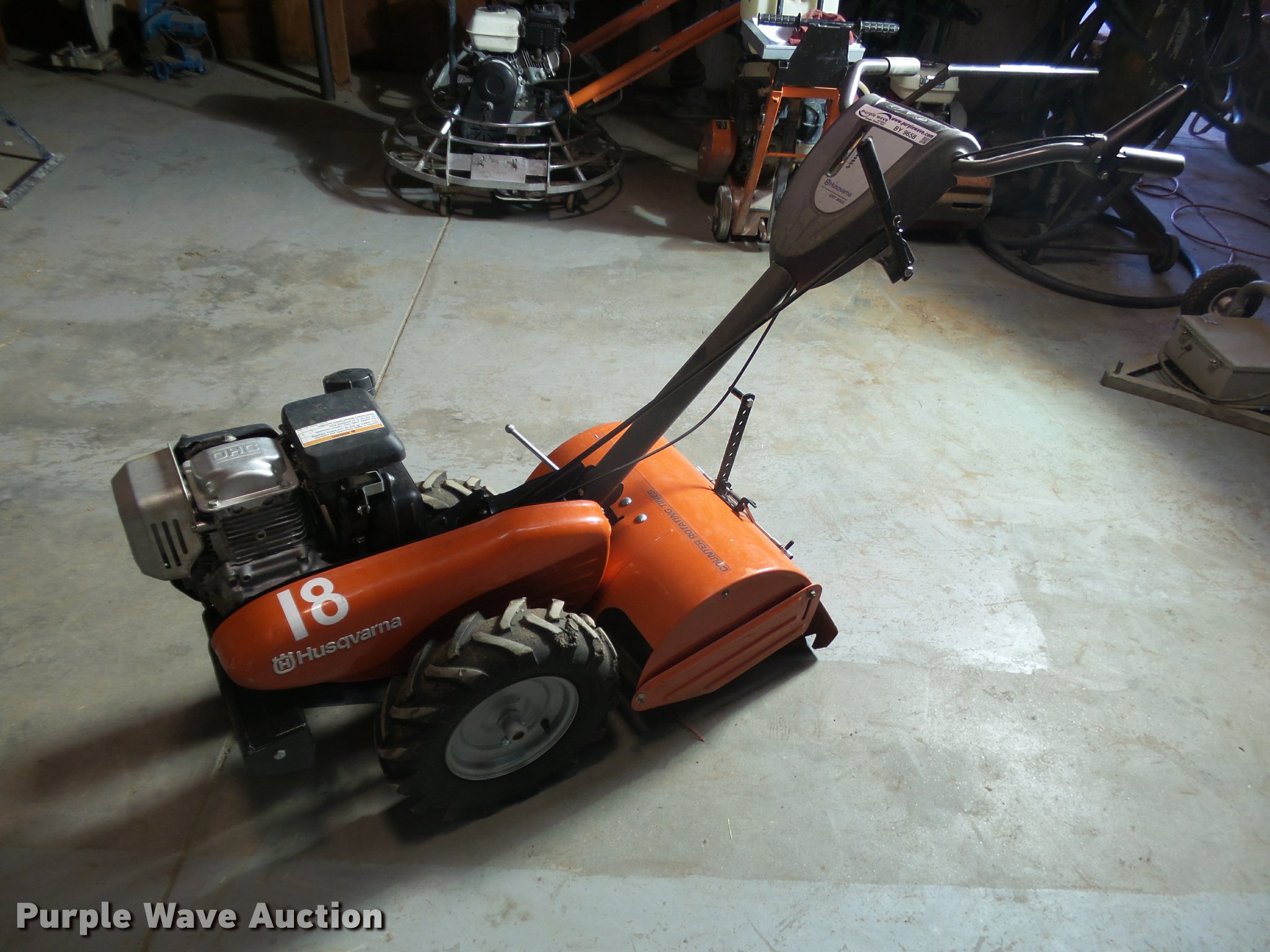 Husqvarna CRT900L tiller in Dodge City, KS Item BY9658 sold Purple Wave