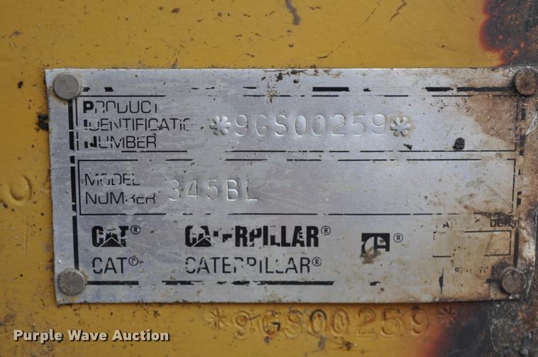 image for item L5047 1999 Caterpillar 345B L excavator