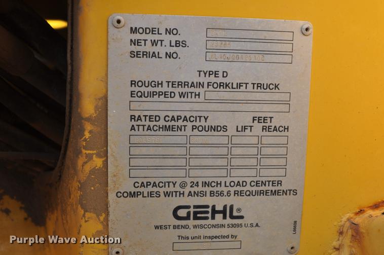 image for item L5057 1999 Gehl DL6L-40 telehandler
