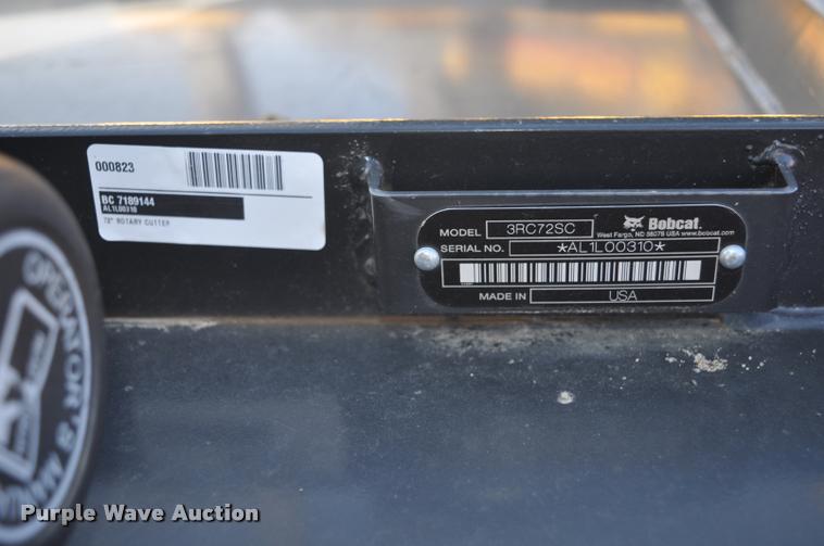 image for item L5080 2013 Bobcat 3RC72SC rotary mower