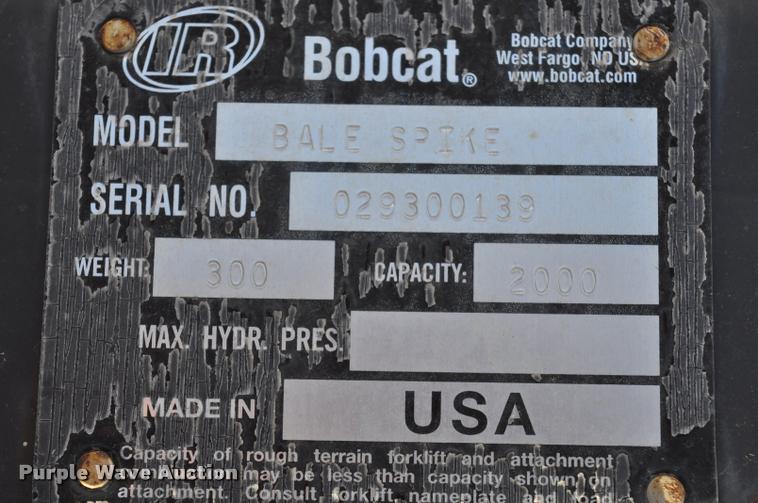 image for item L5087 Bobcat telehandler bale spike