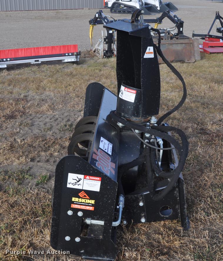 image for item L5090 2010 Erskine skid steer snow blower