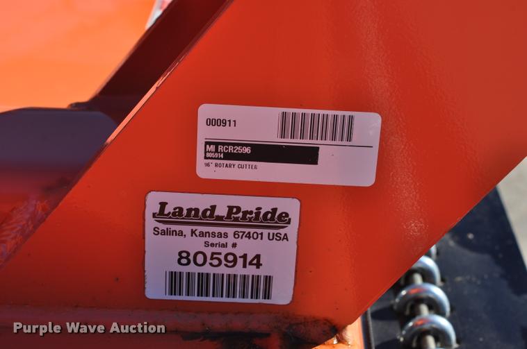 image for item L5095 2013 Land Pride RCR2596 rotary mower