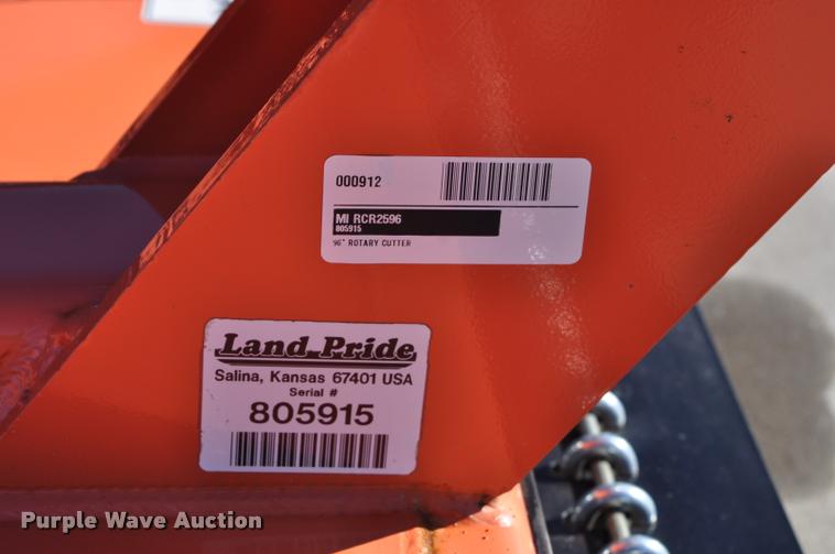 image for item L5096 2013 Land Pride RCR2596 rotary mower