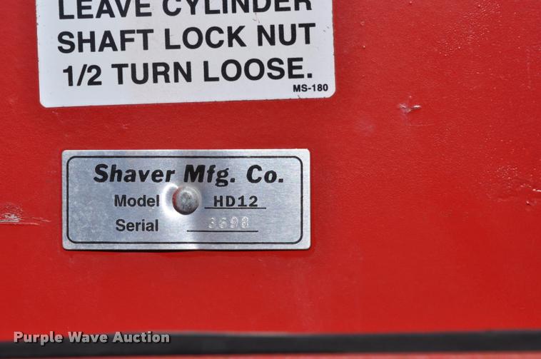 image for item L5098 2013 Shaver HD12 skid steer post driver