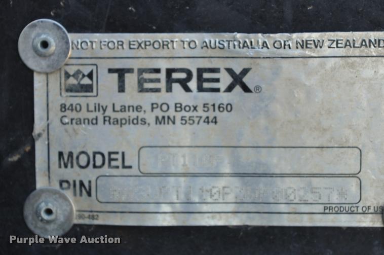 image for item L5101 2013 Terex PT110F skid steer
