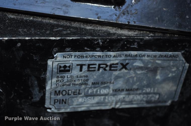 image for item L5103 2011 Terex PT100G skid steer