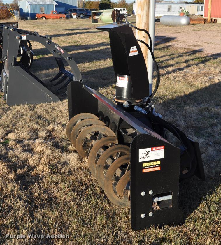 image for item L5105 Erskine 2410FM skid steer snow blower