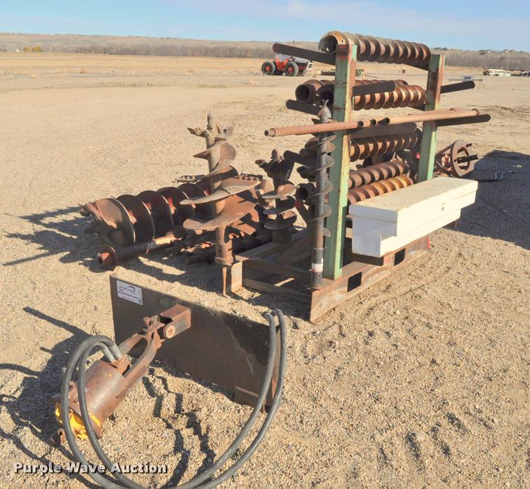 image for item L5134 Skid steer hydraulic boring motor and augers