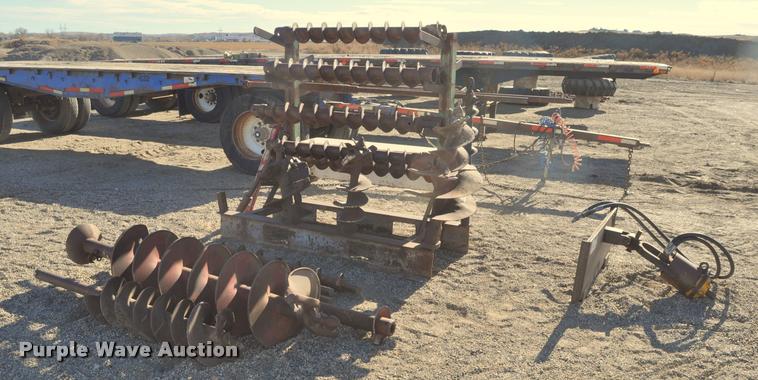 image for item L5134 Skid steer hydraulic boring motor and augers