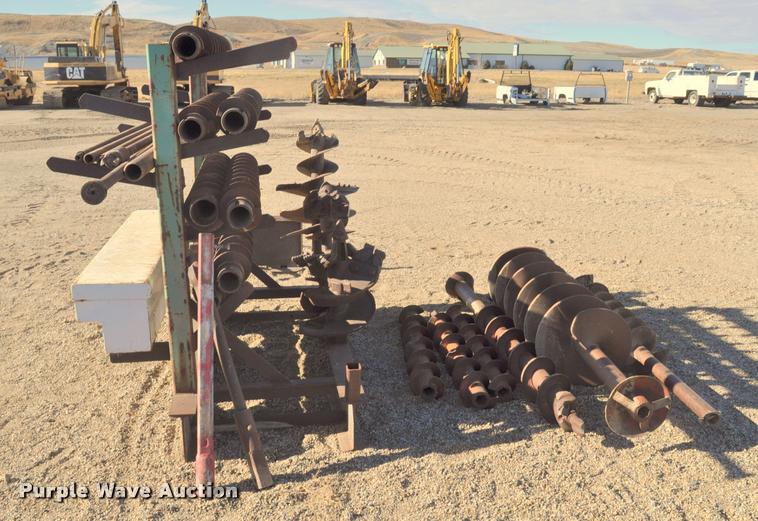 image for item L5134 Skid steer hydraulic boring motor and augers