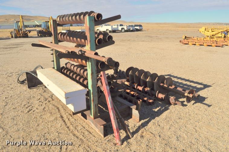 image for item L5134 Skid steer hydraulic boring motor and augers