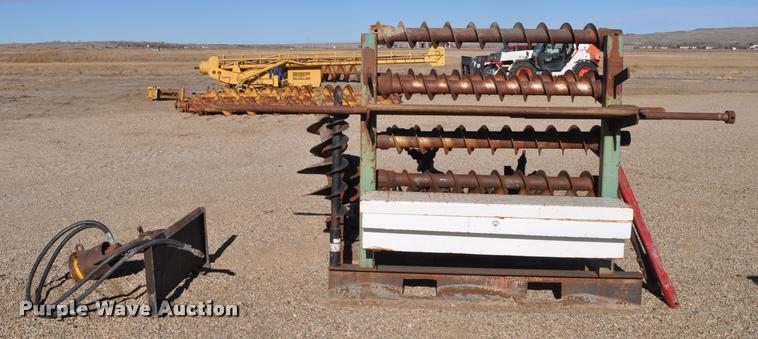 image for item L5134 Skid steer hydraulic boring motor and augers