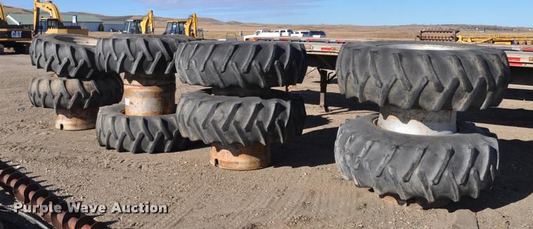 image for item L5136 (8) Case 20.8-34 dual tires and wheels