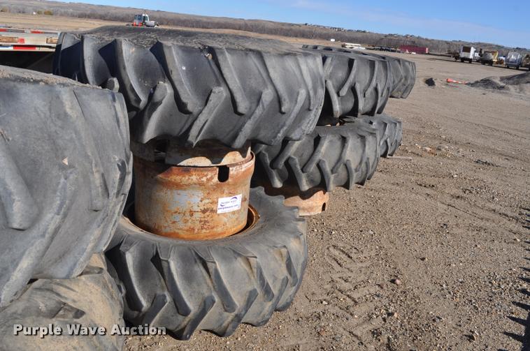 image for item L5136 (8) Case 20.8-34 dual tires and wheels