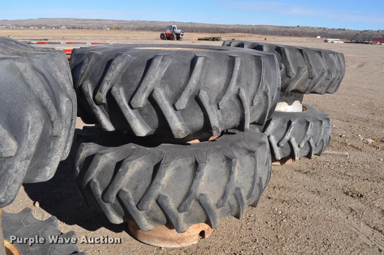 image for item L5136 (8) Case 20.8-34 dual tires and wheels