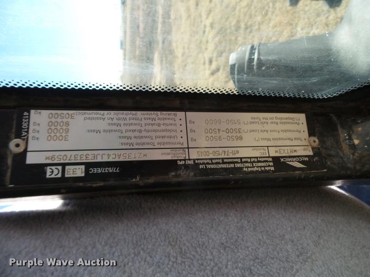 image for item BZ9245 2006 McCormick MTX135 MFWD tractor