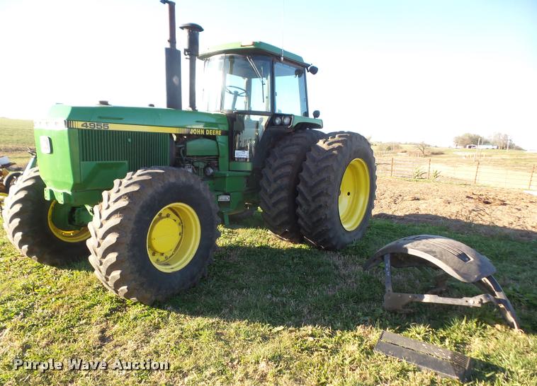 image for item DA3870 1989 John Deere 4955 MFWD tractor