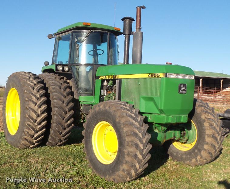 image for item DA3870 1989 John Deere 4955 MFWD tractor