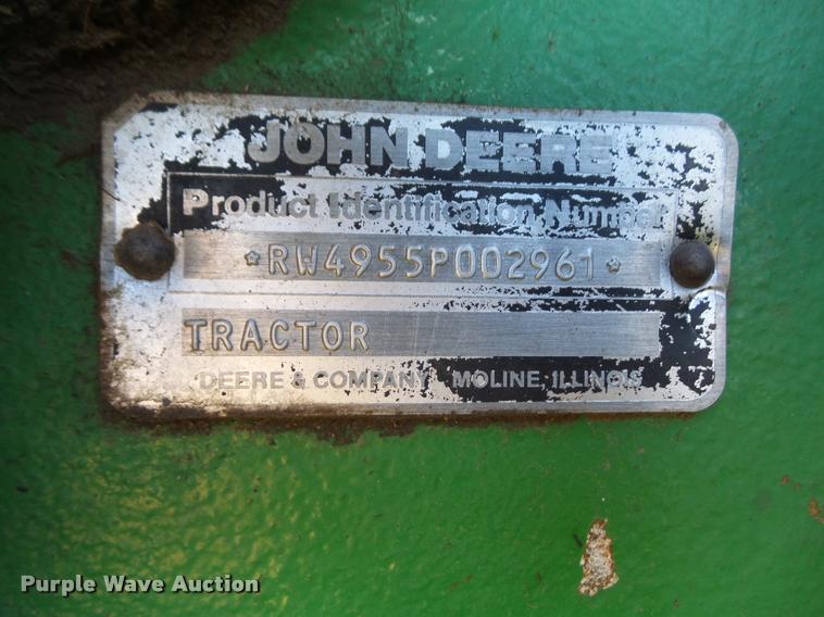 image for item DA3870 1989 John Deere 4955 MFWD tractor